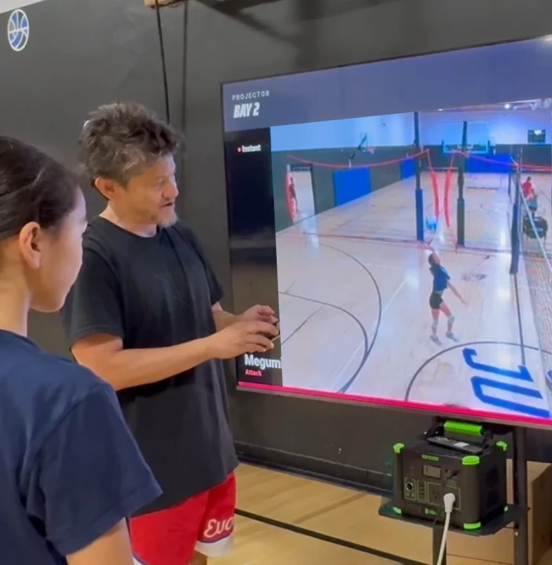 Athlete training in the lab